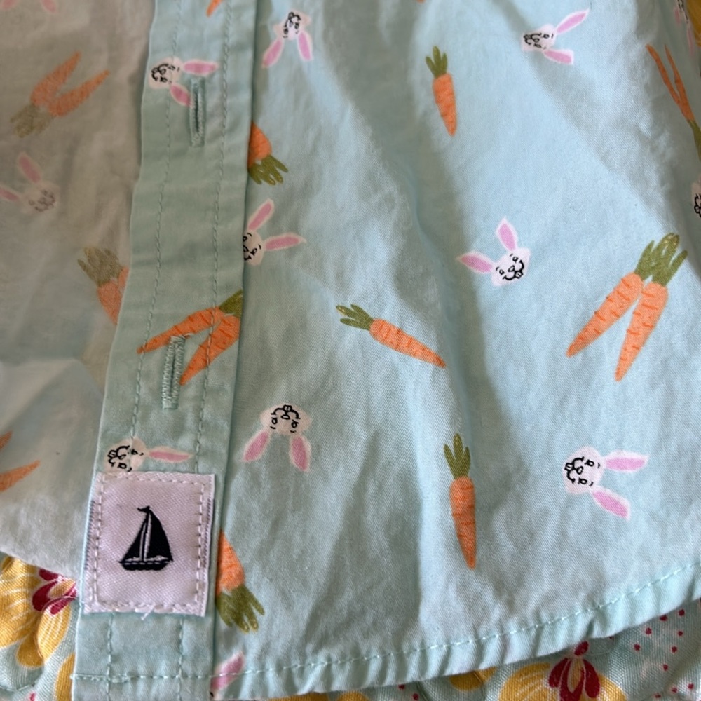 Land’ n Sea Two Piece Outfit Short Sleeve Button Down Shirt & Shorts 12 m NWOT - Picture 9 of 10